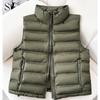 Womens Lightweight Down Cotton Vest 2025 Fall Winter Stand Collar Warm Sleeveless Coat