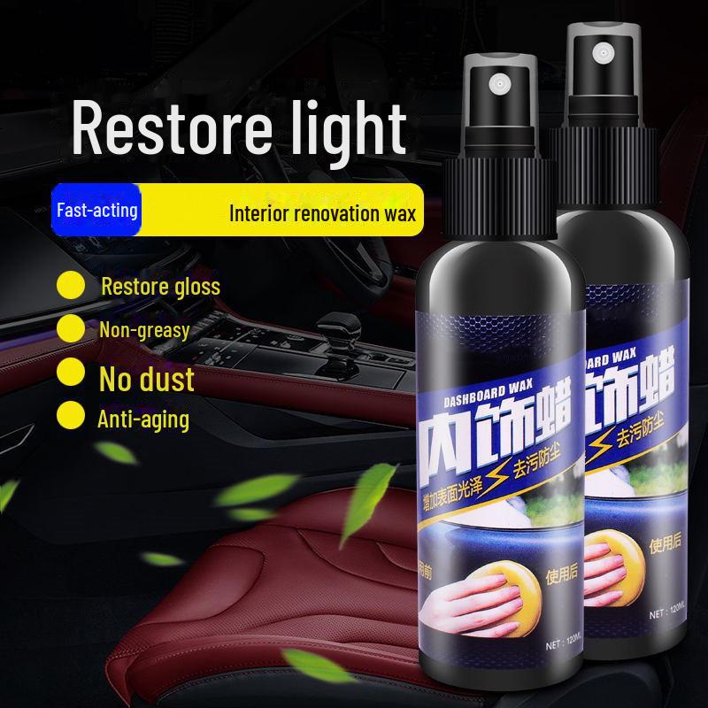 Полироль для ухода за кожаными панелями и салоном автомобиля — пылезащитный и ароматный