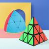 1+1 Pyraminx Cube Set Pyramid Triangle Magic Cube Special Block Expert Triangle Twist Puzzle Block, Korean Popular Puzzles