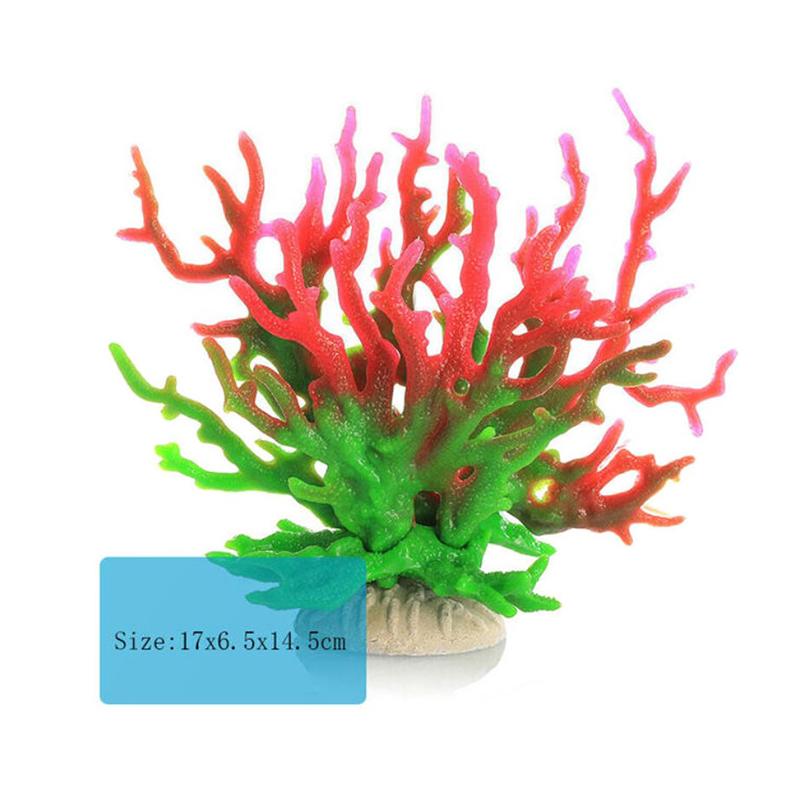 1 шт. подводные искусственные коралловые водные растения ландшафтные украшения для аквариума