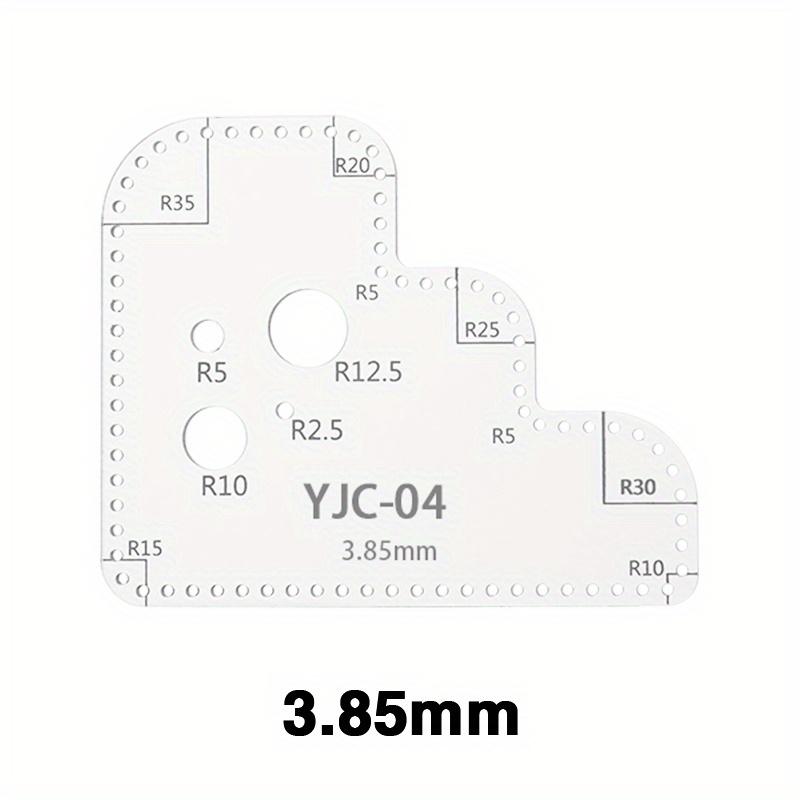 Кожаный акриловый шаблон DIY Leathercraft Рисунок Скрапбукинг Тиснение Декоративный угловой узор Швейный трафарет Инструмент