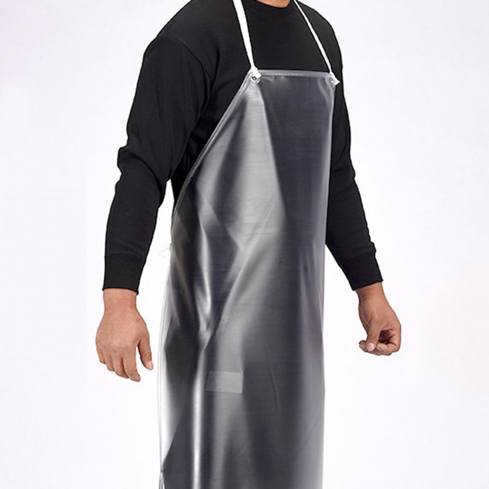 Водонепроницаемый прозрачный ПВХ фартук с рукавами на завязках сзади Ресторан Мясник Чистая Кухня Аксессуар для готовки