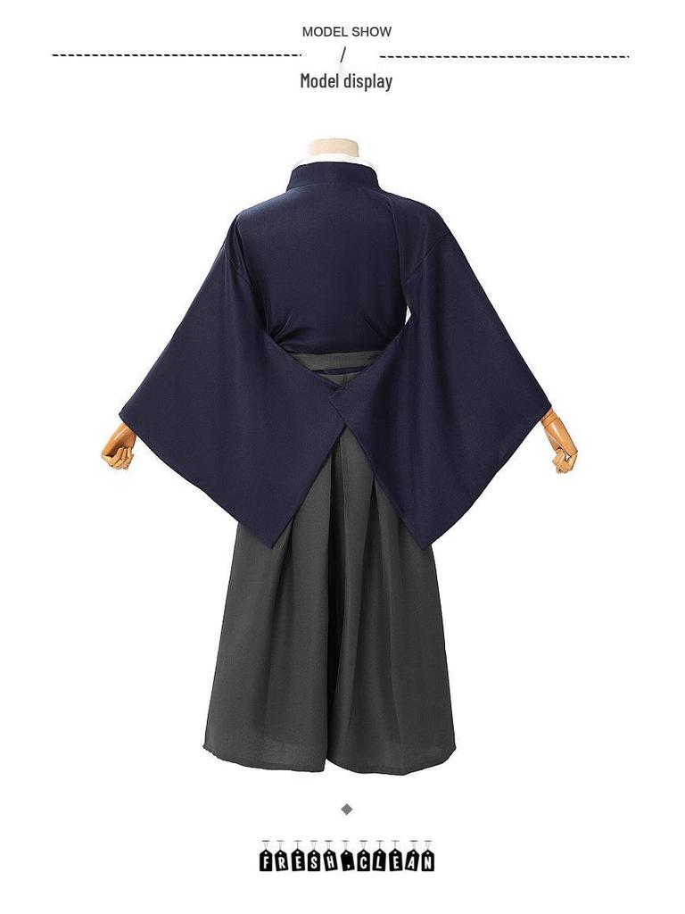 Rurouni Kenshin Himura Мужское красное кимоно для кендо Аниме Конвенция Костюм на Хэллоуин