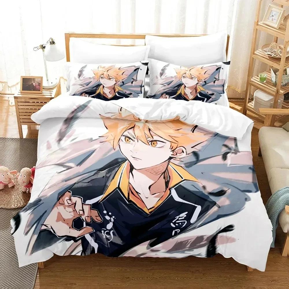 3D-принт Haikyu Anime Комплект постельного белья для мальчиков и девочек Twin Queen King Size Пододеяльник Наволочка Кровать для мальчиков Взрослый Домашний текстиль