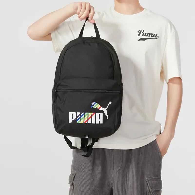 PUMA Fabric Laptop Bag Backpack Regular Unisex Black (Unisex) Backpacks 078046 12