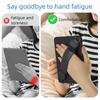 6-7 Inch Tablet Hand Strap Anti-Slip PU Leather Grip Handle with Adjustable Finger Loop for Secure One-Handed Use