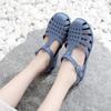 New Flat Women Sandlas Hollow-carved Design Fashion Comfortable Outdoor Sports Beach Cool Slippers Soft Sole Shoes