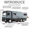 1:Модель-игрушка RV для бездорожья в масштабе 1:18, Звук, Свет, Открывающиеся Двери, Металлический Корпус, Складное Зеркало Заднего Вида, Игрушки для Хобби, Украшения