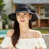 Женская органза Кентукки Солнцезащитные шляпы с широкими полями Цветочная церковная свадебная шляпа Пляжная шляпа Дерби для чаепития Свадебная