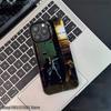Чехол для телефона D-David Cool B-bowie для iPhone 17,16,15,14,13,12,11,Pro,XS,Max,Plus,Mini,SE4,E Черный Матовый Ударопрочный Чехол