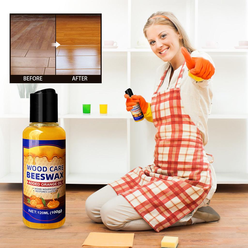 Кондиционер для дерева с натуральным пчелиным воском и апельсиновым маслом, 120 мл. Уход за деревом с натуральным пчелиным воском, полироль для мебели с пчелиным воском, полировка пчелиным воском