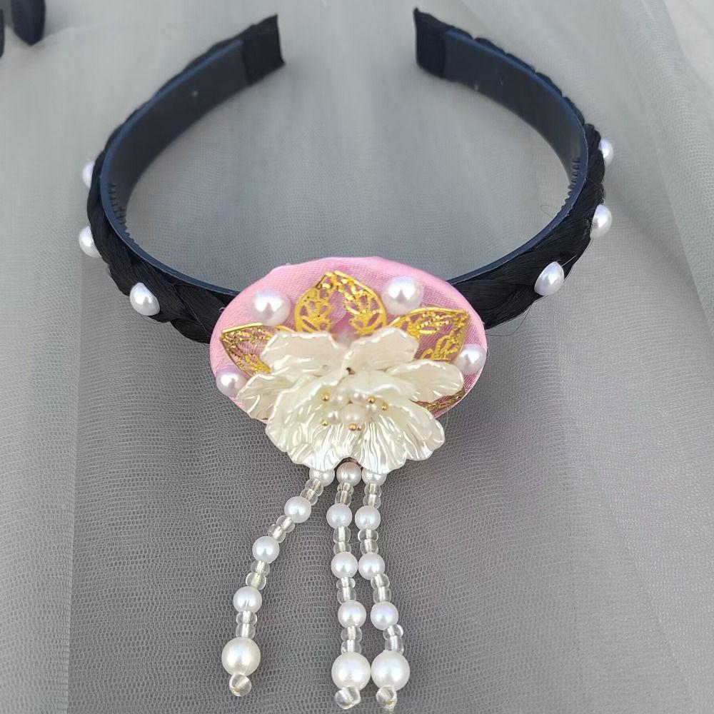 Tassel Korean Headband Pearl Stage Dance Hair Hoop Gift Hanbok Hairband  Performance