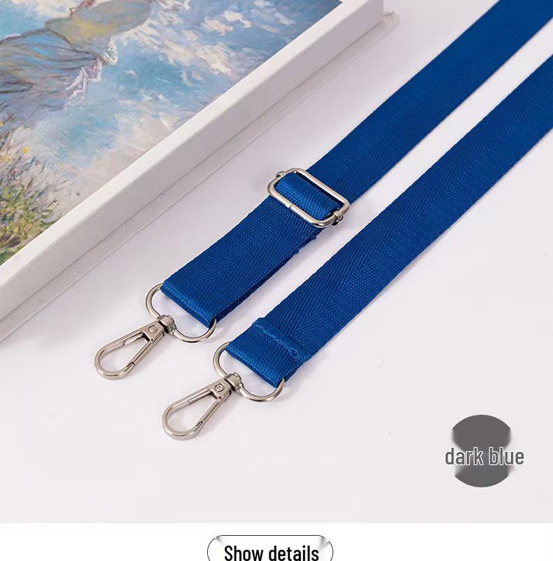 Новый регулируемый нейлоновый плечевой ремень кроссбоди - Однотонный, расширенный и утолщенный дизайн