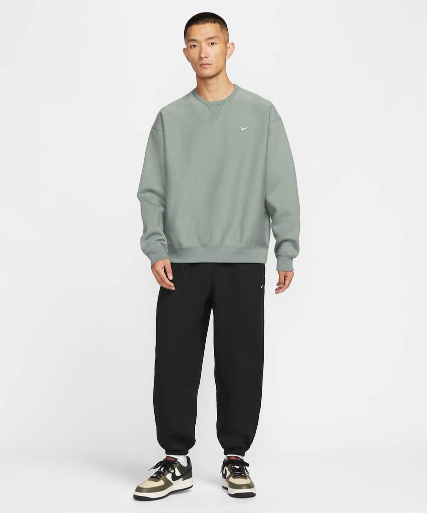 NIKE Solo Swoosh Cuff Fleece Pants M - Black:Black:White / Hv1089-010