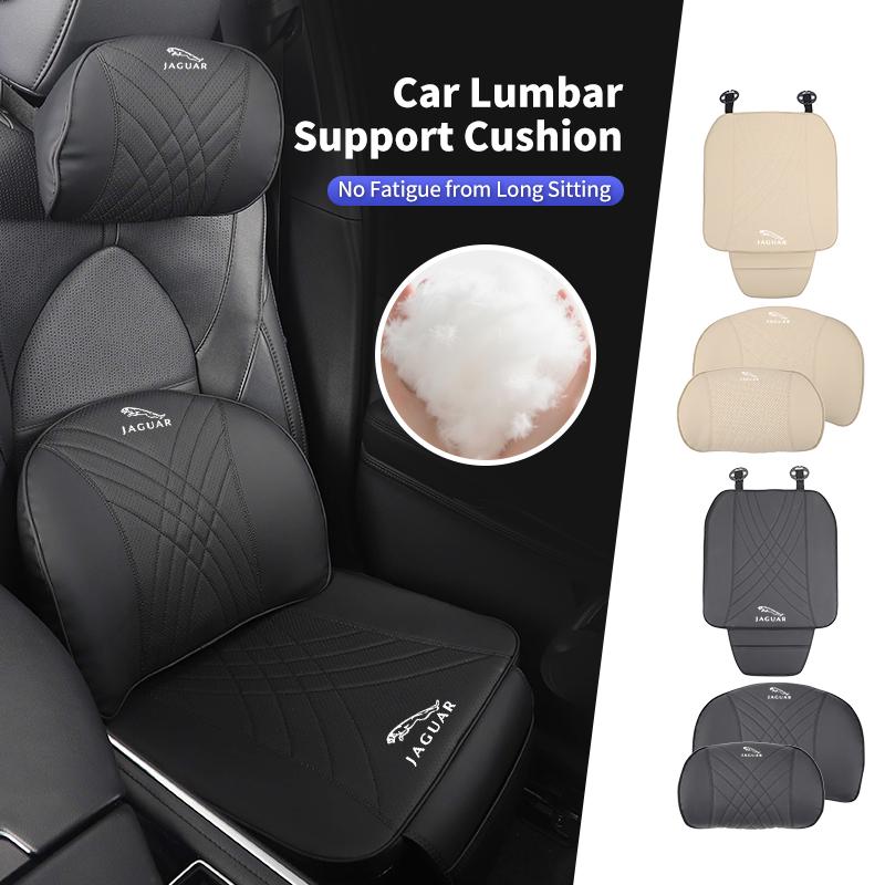 Car Seat Headrest Lumbar Support Neck Pillow Cushion Backrest For Jaguar XF XJ XFR XKR S-Type F-Type X-Type F-Pace I-Pace E-Pac ZZ4