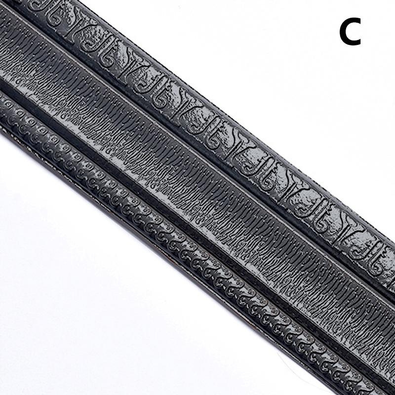 3D Home Decoration Anti-collision Baseboard Waterproof Self-adhesive Waist Line Strip Wall Sticker