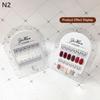 Premium Acrylic Nail Color Plate Magnet Nail Tips Display Board Comparison Color Card With Number Stickers For Nail Salon