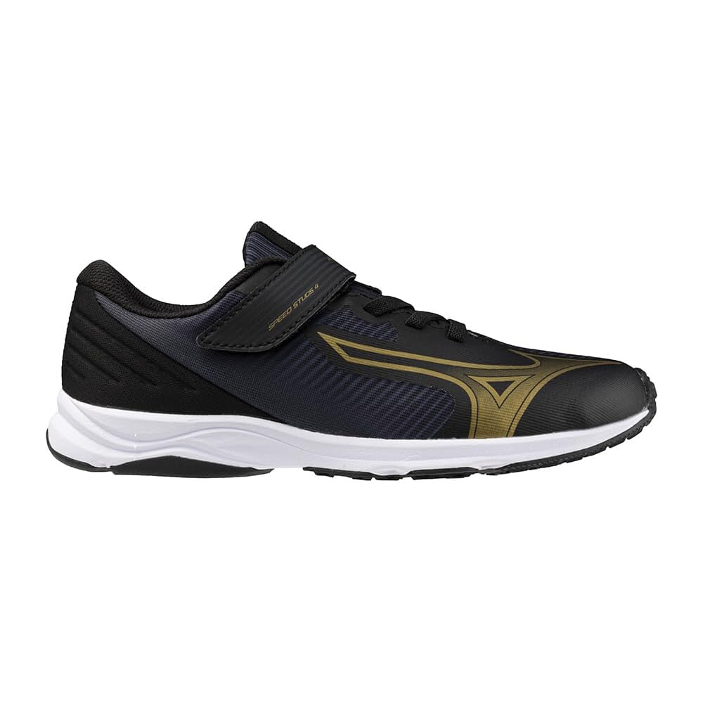 Mizuno Junior Speed Studs 4 Belt Unisex Soccer Shoes 21.5 cm 2E Black Gold