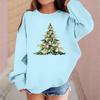 Children's Fashionable Casual Long-sleeved Loose Christmas Print Pullover Sweatshirt
