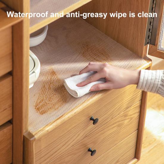 1 рулонный коврик для ящика, нескользящая подкладка для полки, водонепроницаемый влагостойкий коврик для шкафа для домашней кухни