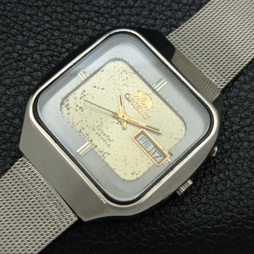 Б/У винтажные часы ORIENT AUTOMATIC 48741 из Японии мужские оригинальные часы с циферблатом a436626-2 R123a-a436626