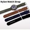 18mm 20mm 22mm 24mm Universal Nylon Watch Strap-Waterproof and Sweatproof Unisex Canvas Watch Accessories Black Strap Watch Band Samsung Watch Band