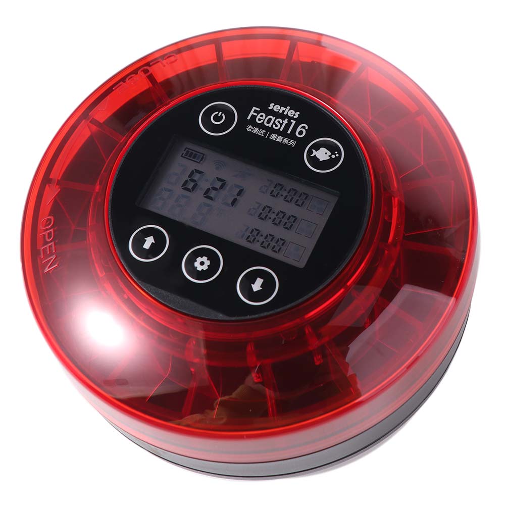 with Timer Fish Auto Feeder LCD Display Digital Aquarium Automatic Food Dispenser with USB Cable Rechargeable Fish Tank Supplies