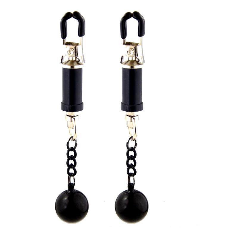 28 Kinds SM Women's Stainless Steel Breast Clip Nipple Clamps Gravity Ball Weight Pendant Traction Stimulator Adult Toys 18