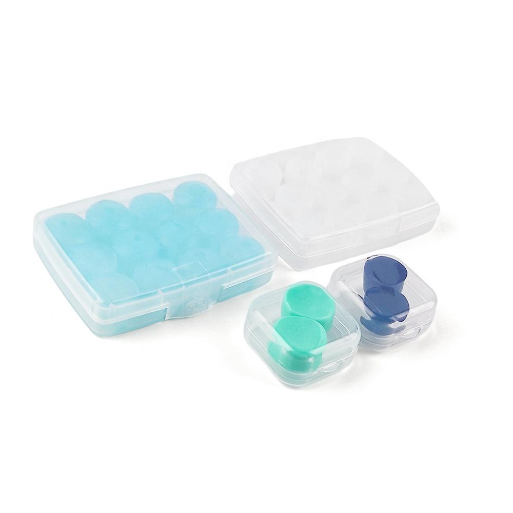 Disposable Silicone Gel Ear Plugs Waterproof 27dB Noise Reduction Intrinsically Safe Foldable Design for Adults Kids Swimming