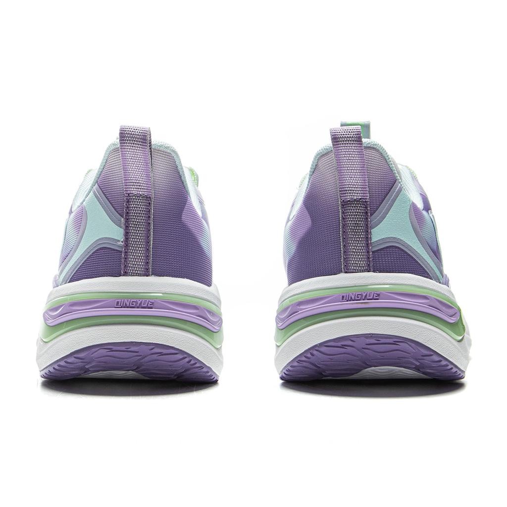 Li Ning Kids Qiang Yue Sports Lifestyle Fashion Comfortable Non-Slip Shock Absorption Support Low-Top Casual Shoes Kids Casual Shoes Purple YKCV028-6