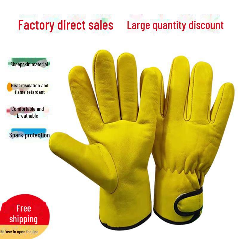 Перчатки сварщика из овчины: Износостойкие, дышащие, теплоизоляционные перчатки для защиты труда
