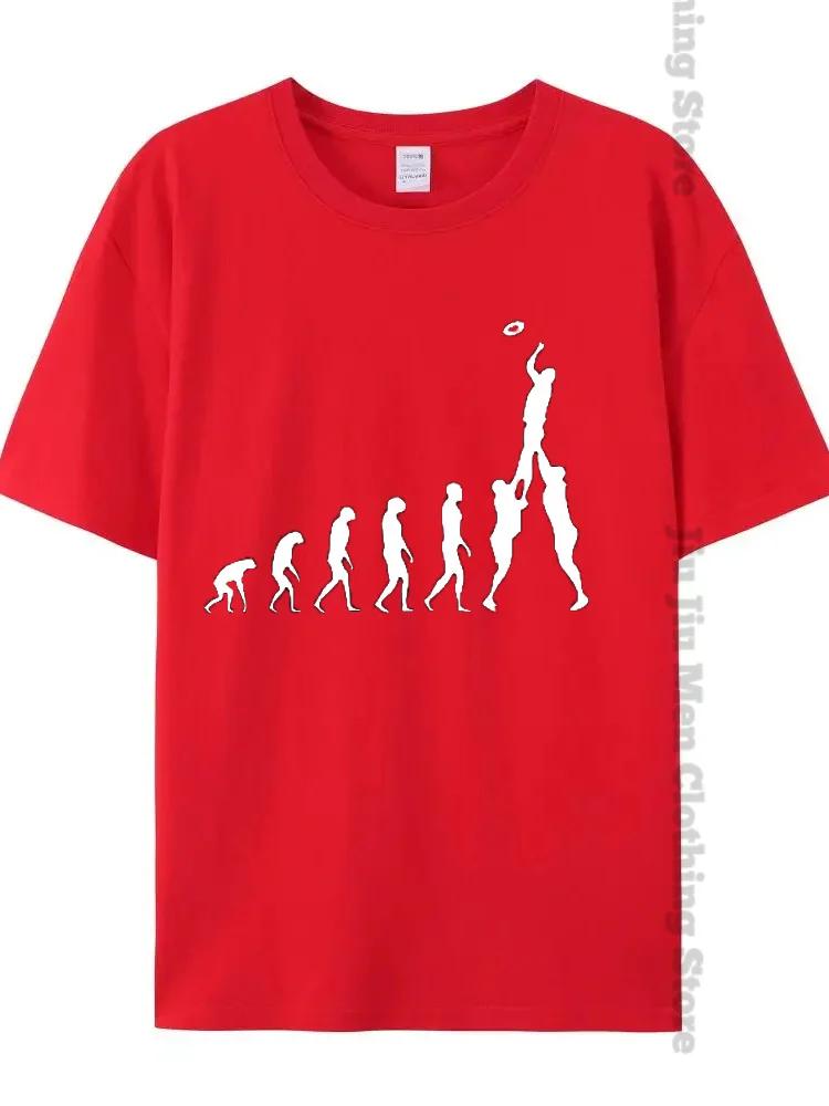 Регби Эволюция Новинка Смешная Футболка Мужская Черная Топы Футболка Хипстер Оверсайз Футболка Мужская Толстовка Футболки Мода Харадзюку Футболки
