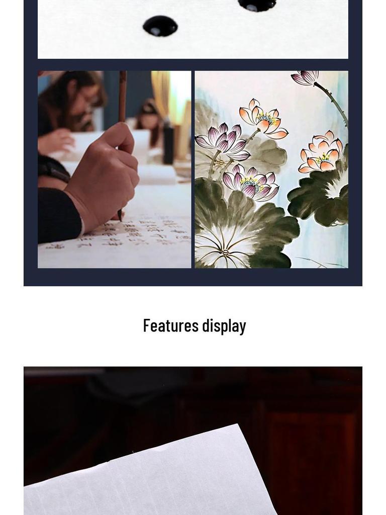 100 Sheets Calligraphy Brush Practice Paper - Semi-Ripe Xuan for Beginners & Chinese Painting