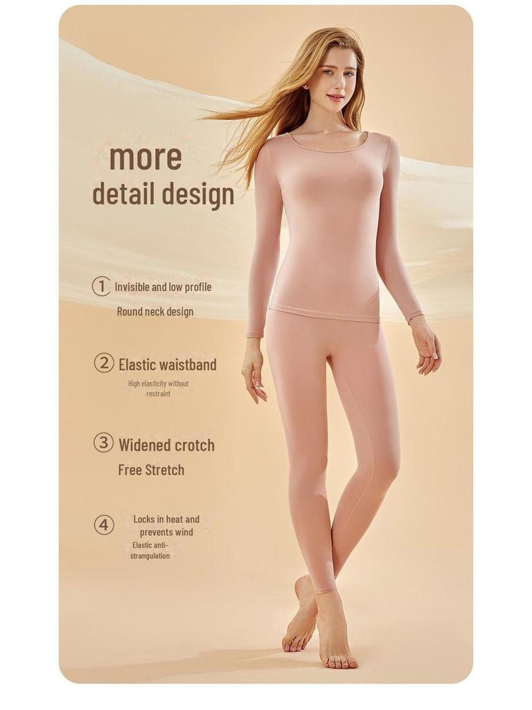 Женская облегающая рубашка 80-х годов из термобелья Nude Skin Bottoming Shirt - новый легкий костюм большого размера на осень/зиму