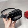 2024 Трендовая женская сумка на запястье из ПУ: Шикарная поясная сумка, кошелек для монет и держатель для наушников