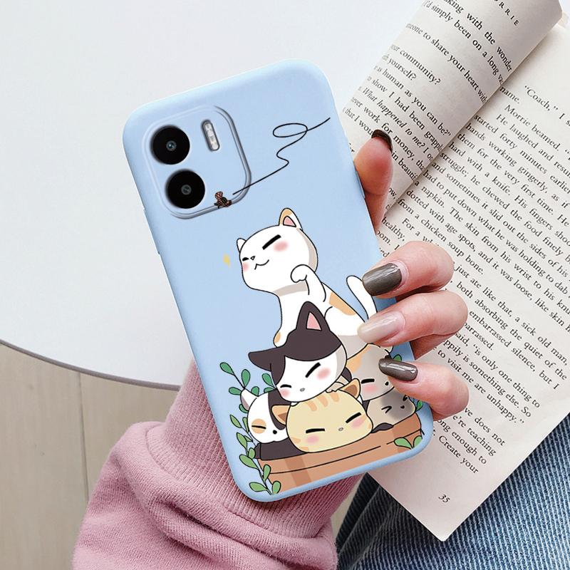 Flowers Case For Redmi A1 A2 Back Cover Cartoon Owl Cute Heart Painting Capa Soft Silicone Fundas For Xiaomi RedmiA1 Plus A3 A5