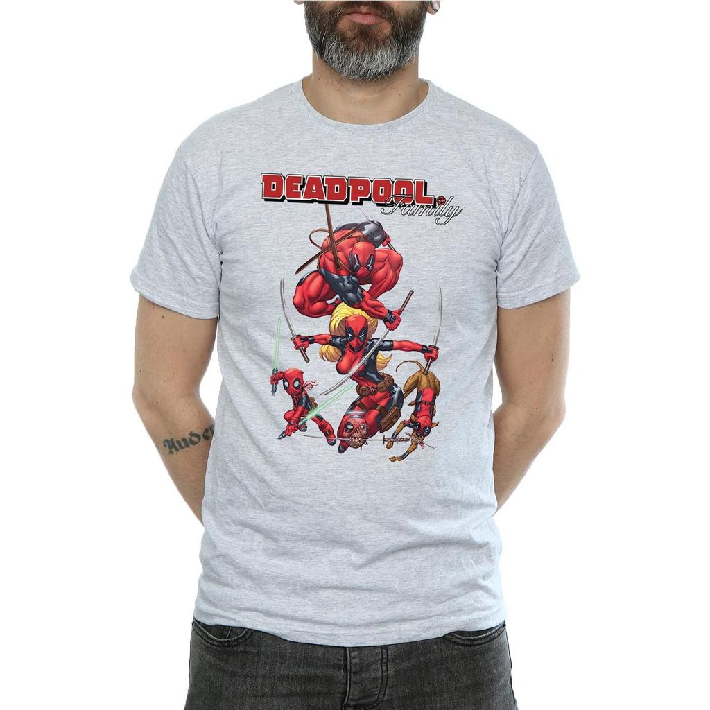 Marvel Мужская футболка «Семья Дэдпула»