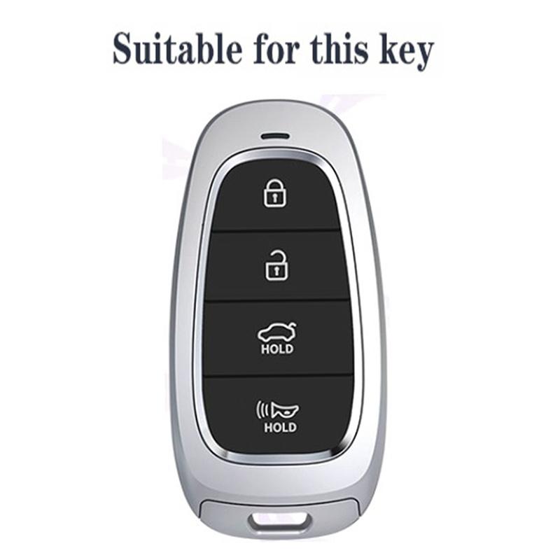 Новый силиконовый чехол-брелок Защитная накладка для Hyundai Tucson Solaris Sonata Hybrid Nexo Nx4 Santafe Dn8