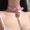 Collar Band Sexy Metal Bell Faux Leather Comfortable Neck Belt for Bedroom