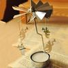 Charm Christmas Home Decor Spinning Rotary Metal Holder Decoration Stand Light Xmas Gift