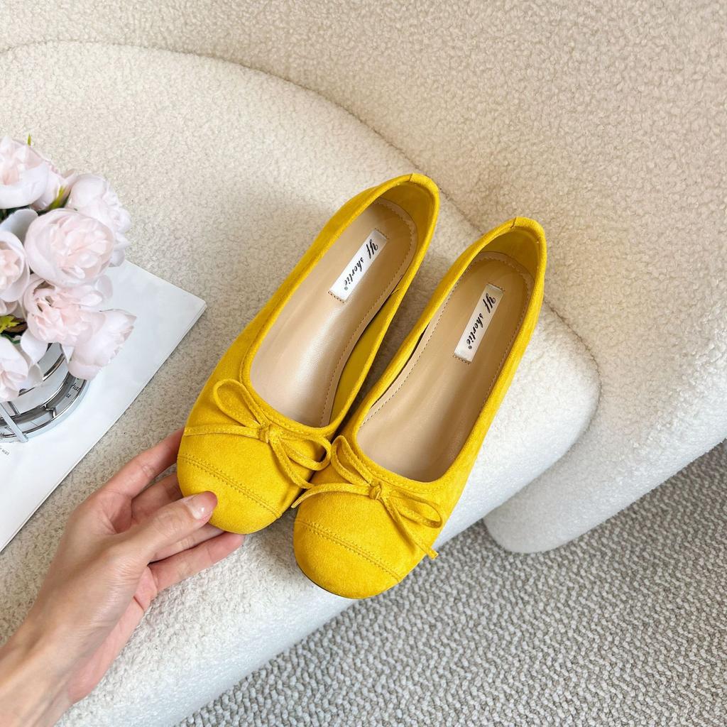 Внутреннее увеличение высоты на 5 см~ милый квадратный круглый носок маленький человек серебристый светлый рот бант балетки одинарная обувь