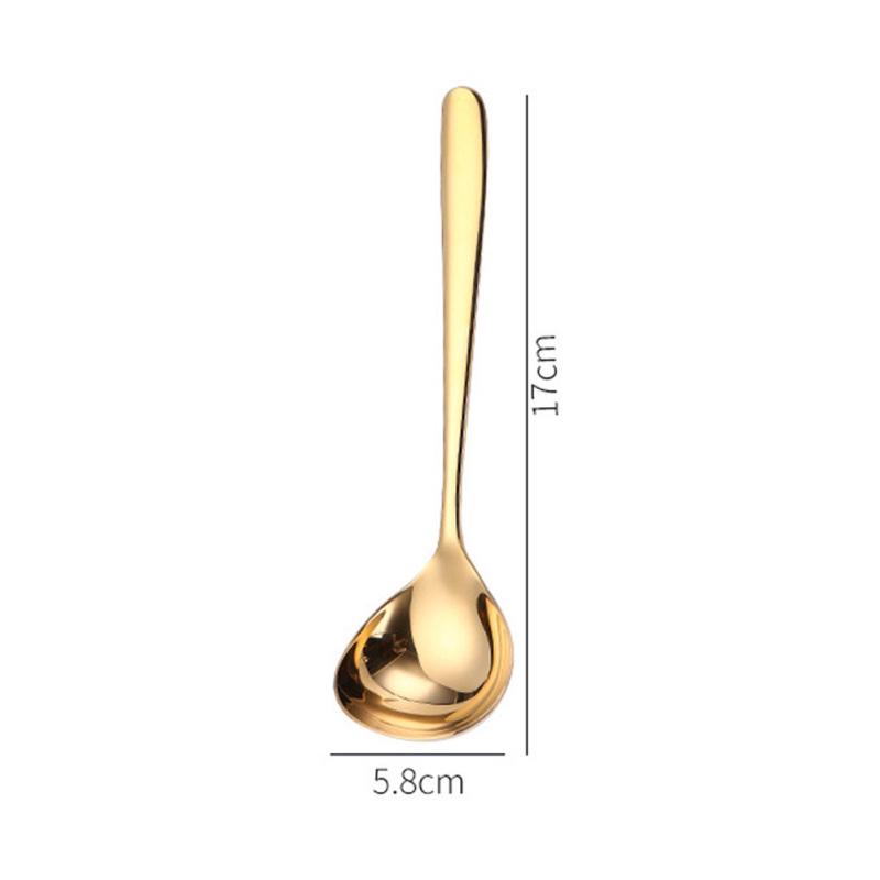 Stainless Steel Soup Spoon for Home Kitchen Cooking Sauce Spoon