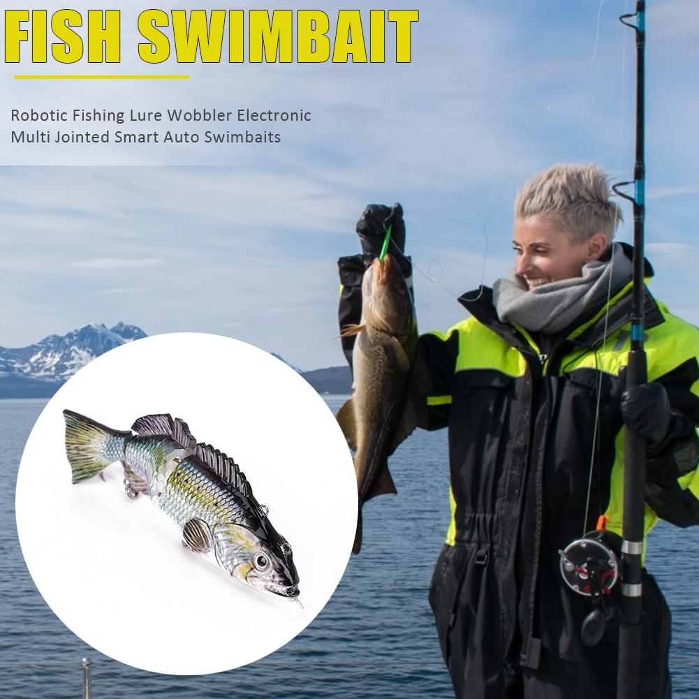Роботизированная рыболовная приманка воблер электронная многосекционная умная автоматическая жесткая приманка для плавания искусственный джиг воблеры крэнкбейт для рыбалки
