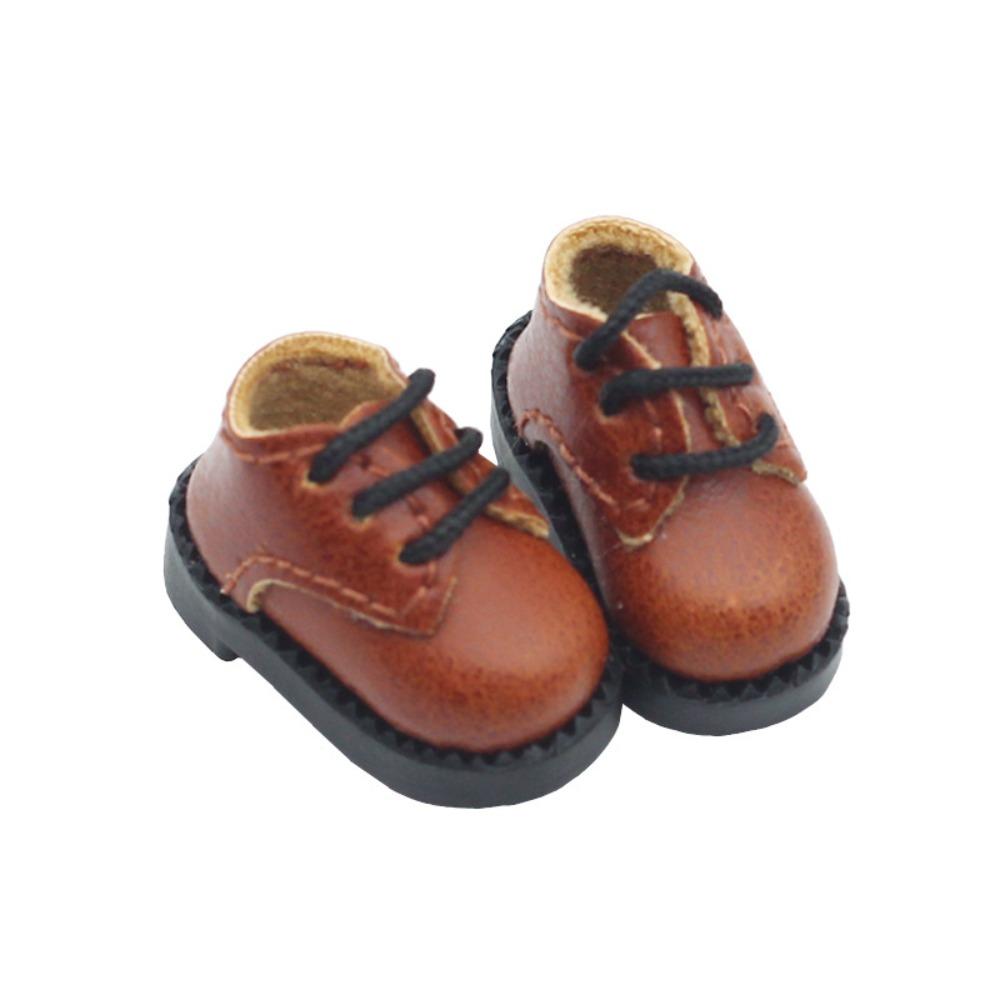 1Pair PU Leather 1/12 Bjd Doll Shoes Shoes Doll BJD Doll PU Shoes Doll PU Leather Shoes  ob11 Doll