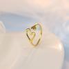 Кольцо Banyan Tree S925 Silver Peach Heart Open Ring - Женский простой и стильный дизайн