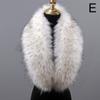Winter Large Faux Fox Fur Collar Fake Fur Coat Scarves Luxury Women Men Jackets Hood Shawl Decor Female Neck Collar Wraps
