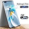 5 шт. гидрогелевая пленка для Huawei P30 P40 Lite P60 P50 Pro полная защита экрана для Huawei Mate 50 20X 30 40 Nova 5T 9 10 Pro