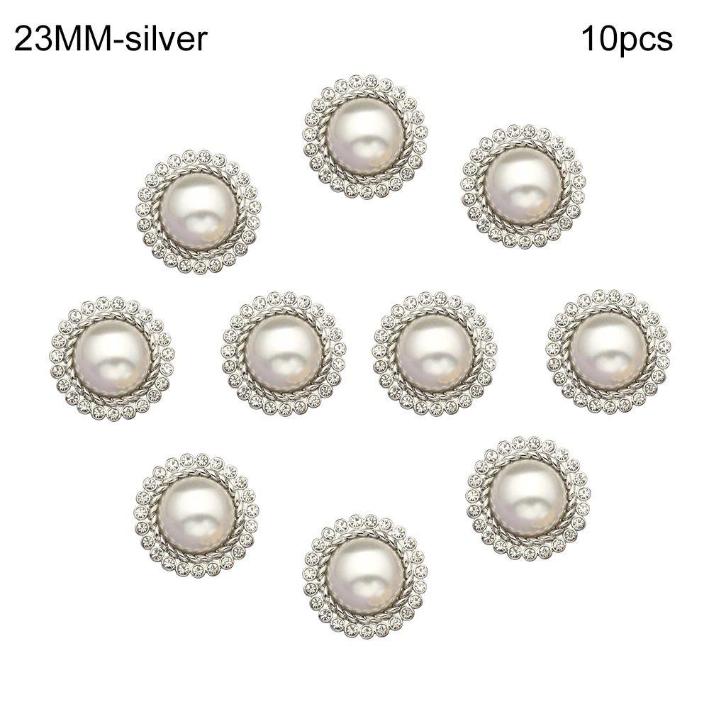 Handmade Needlework DIY Shiny Rhinestone Sewing Accessories Shirt Buttons Pearl Clothing Buttons