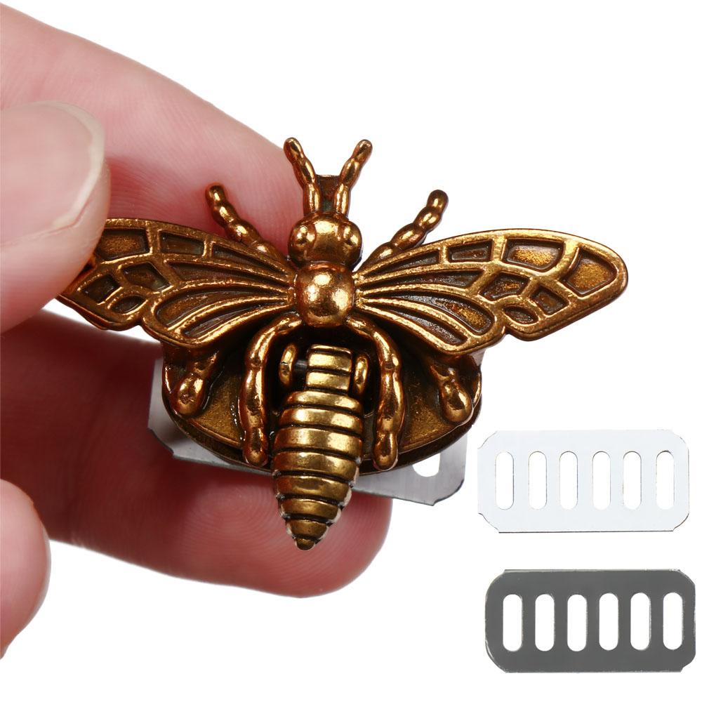 НОВЫЕ DIY аксессуары для сумочек, сумок, застежек, фурнитура, ретро-замок, металлические пряжки в форме пчелы