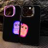 Влюбленная пара Чехол для телефона Для iPhone17,16,15,14,13,12,11 Plus,Pro Max Цветной Посеребренный Внутренняя крышка